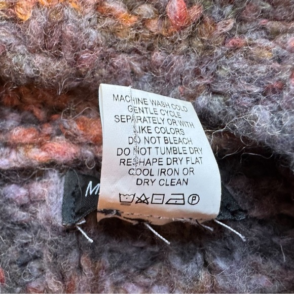 Anthropologie Maison Pholya Knit Cowl Neck Poncho Sweater L/XL - Cottagecore - Picture 13 of 15